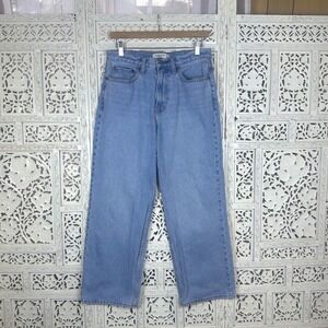 Abercrombie & Fitch Mid Rise‎ The Slouchy Jean Medium Wash Jeans Denim Sz 27 S